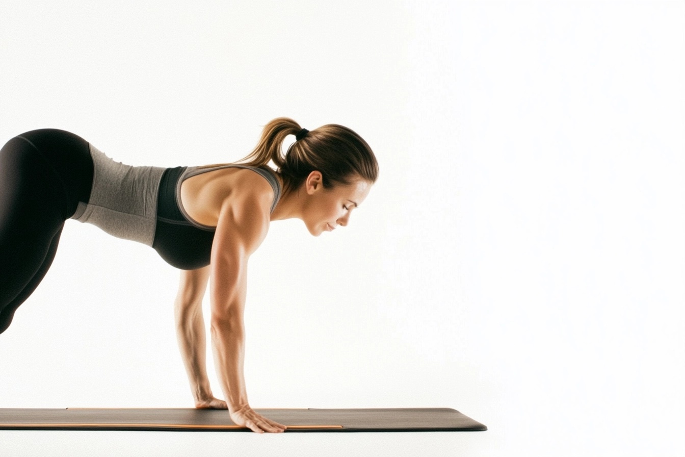 Woman doing push-up